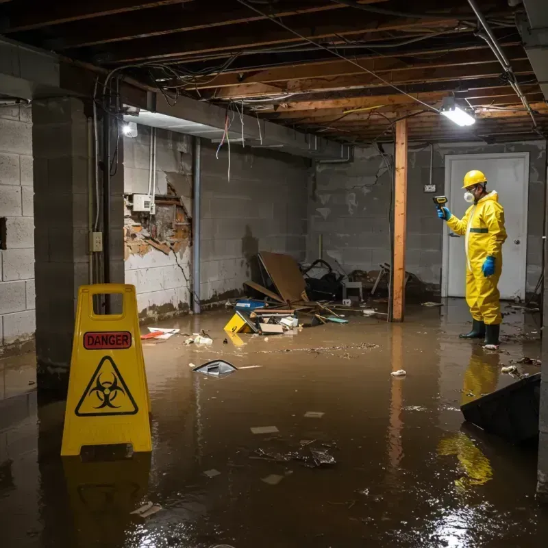 Flooded Basement Electrical Hazard in Vestavia Hills, AL Property